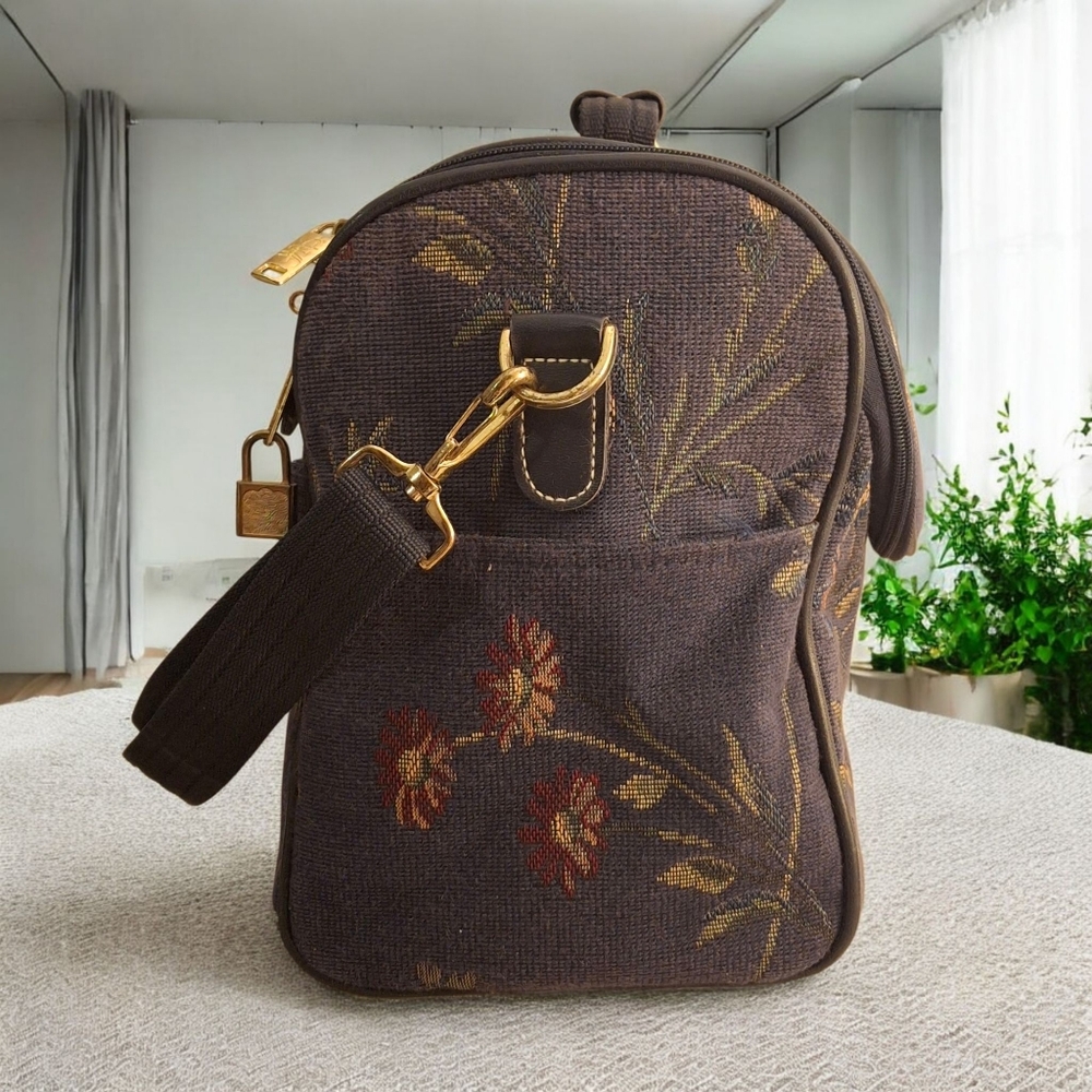 Vintage Diane Von Furstenberg Weekender, Carry On Train Case Shoulder Bag - Picture 10 of 13